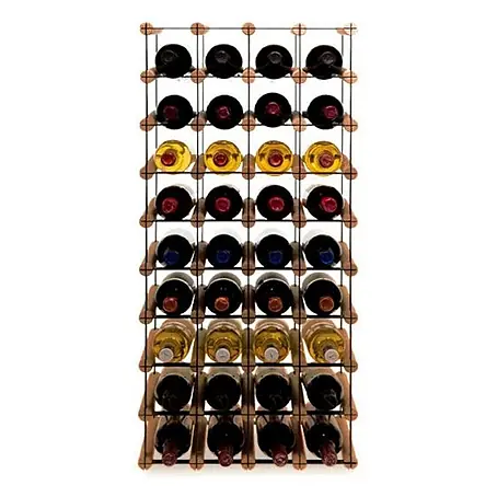 Modulares Weinregal VINOTECA MOD 92,5x42,5x24,5cm 4x9 Flaschen Braun geölt