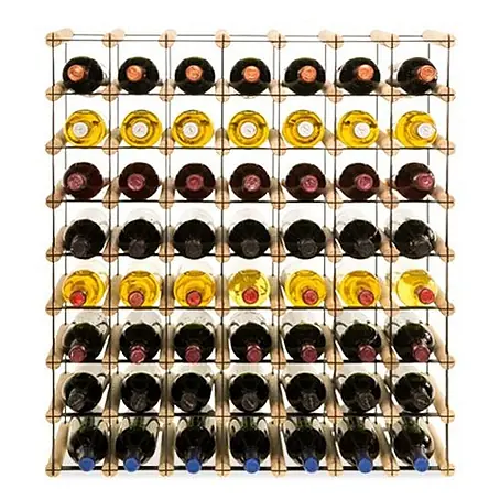 Modulares Weinregal VINOTECA MOD METAL 82,5x72,5x24,5cm 7x8 Flaschen Natur