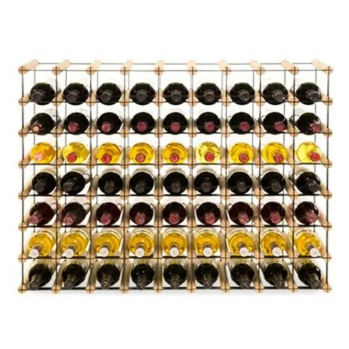 Modulares Weinregal VINOTECA MOD METAL 72,5x92,5x24,5cm 9x7 Flaschen Natur - 