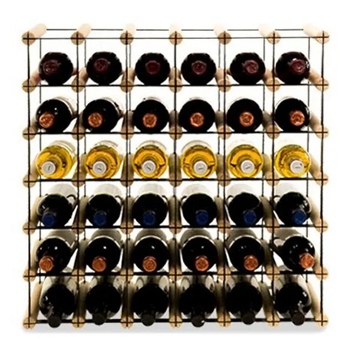 Modulares Weinregal VINOTECA MOD METAL 62,5x62,5x24,5cm 6x6 Flaschen Natur - 