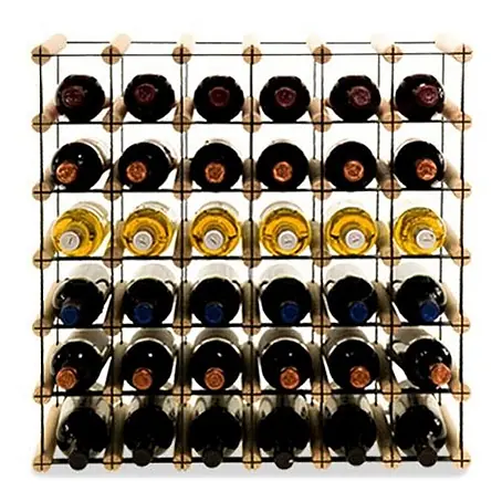 Modulares Weinregal VINOTECA MOD METAL 62,5x62,5x24,5cm 6x6 Flaschen Natur