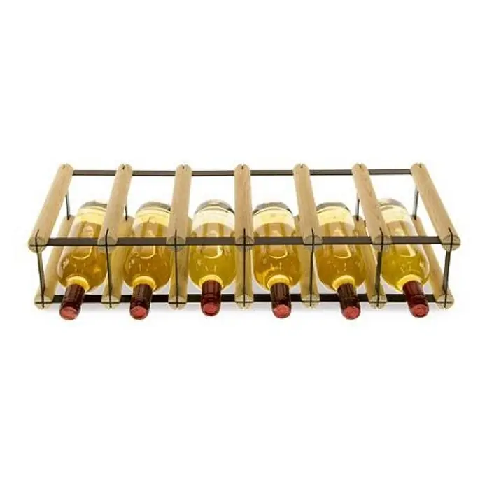 Modulares Weinregal VINOTECA MOD METAL 12,5x62,5x24,5cm 6x1 Flaschen Natur - 