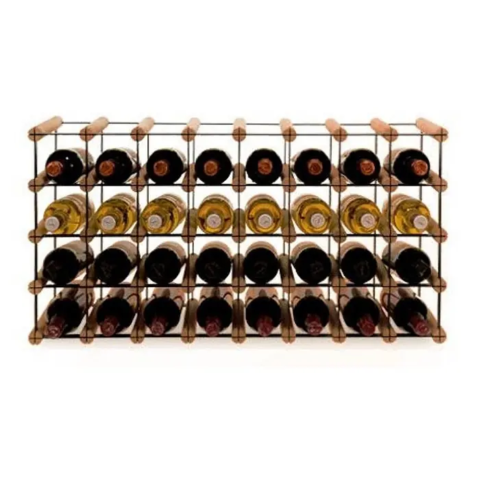 Modulares Weinregal VINOTECA MOD 42,5x82,5x24,5cm 8x4 Flaschen Braun geölt - 
