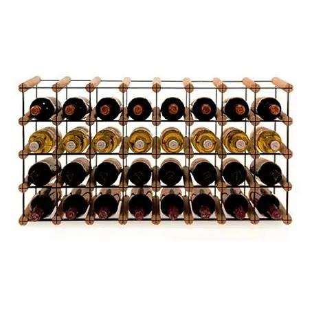 Modulares Weinregal VINOTECA MOD 42,5x82,5x24,5cm 8x4 Flaschen Braun geölt