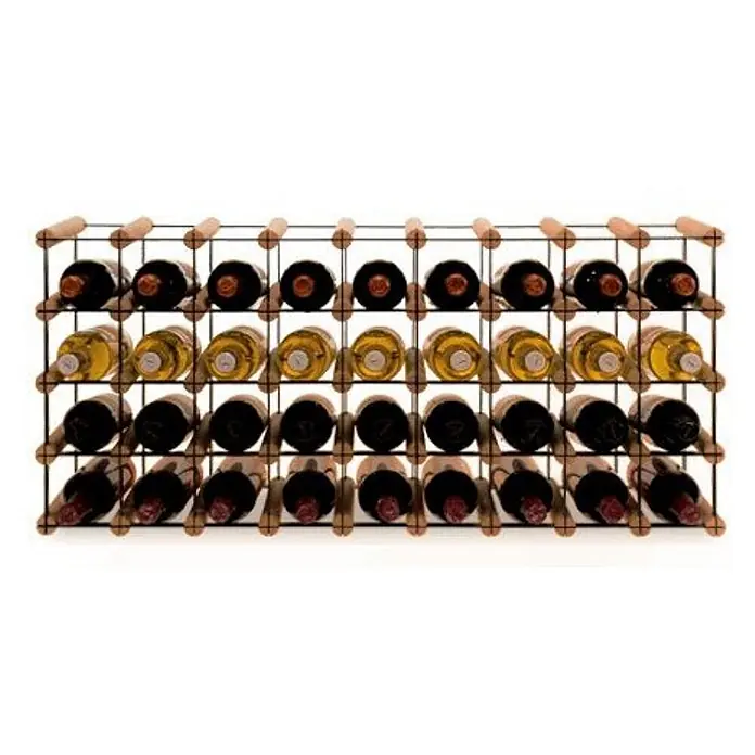 Modulares Weinregal VINOTECA MOD 42,5x92,5x24,5cm 9x4 Flaschen Braun geölt - 