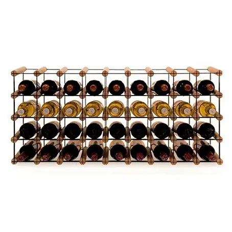 Modulares Weinregal VINOTECA MOD 42,5x92,5x24,5cm 9x4 Flaschen Braun geölt