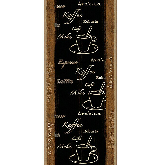 AS Creation Designpanel pop.upEspresso Arabica, Schwarz/Braun, 35 cm x 2,5 m Front View