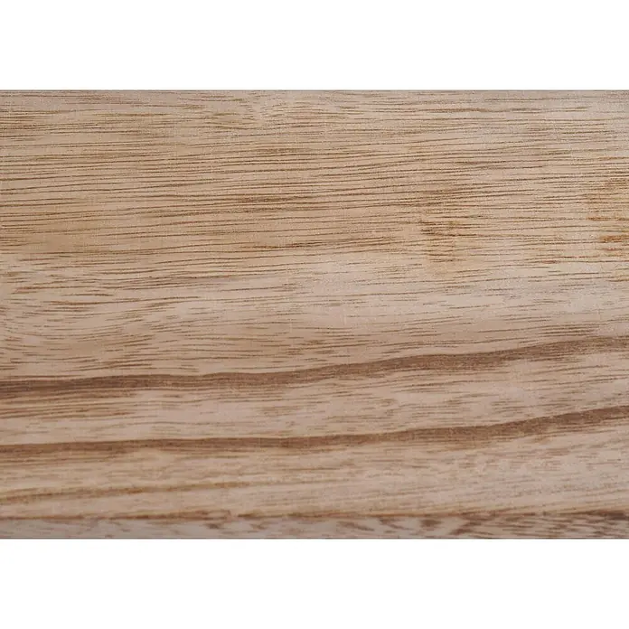 Wandregal rund 45x45x11cm 4 Regalböden Metall Massiv-Holz Natur -  - Helle Holzmaserung in Brauntönen mit horizontalen Mustern.