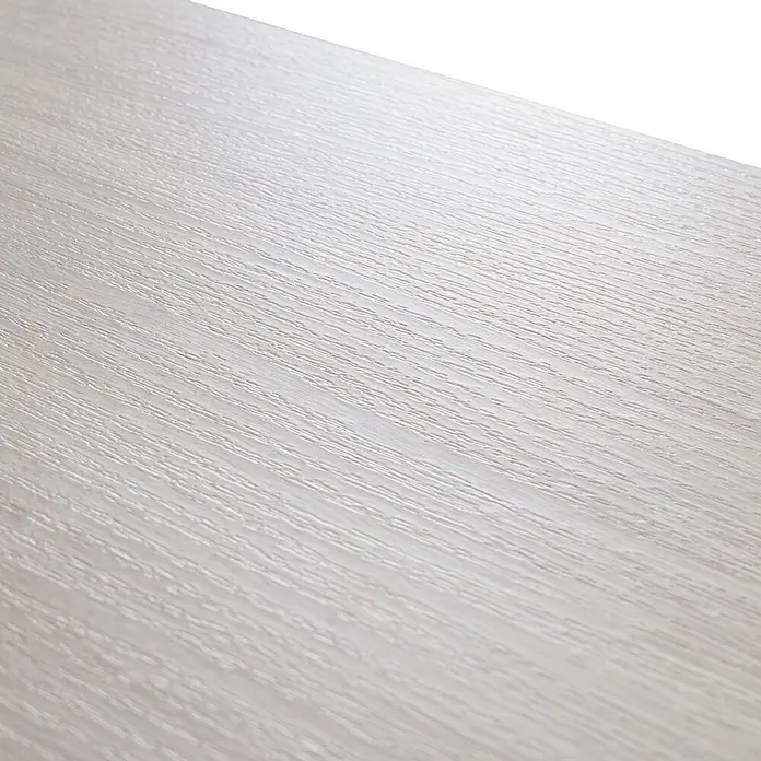 Bücherregal 183x80x30cm 3D-Struktur 5 Ebenen Eiche-Optik Metall Weiß -  - Weiße oder hellgraue Holzmaserung mit feinen linearen Mustern.