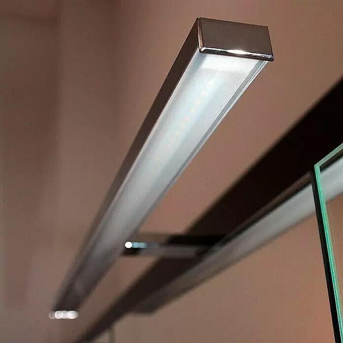 Riva Vulcano LED-Spiegelschrank - 60 x 61,8 cm, Mit Beleuchtung