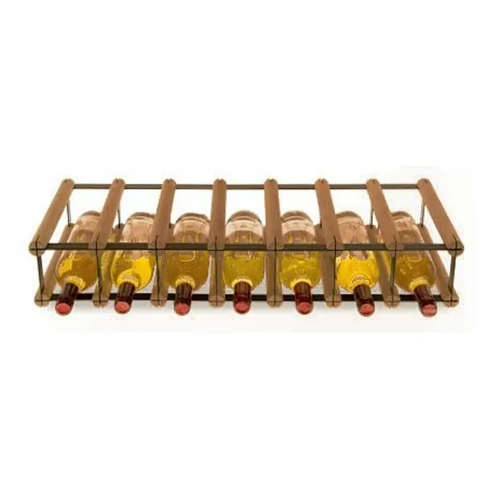 Modulares Weinregal VINOTECA MOD 12,5x72,5x24,5cm 7x1 Flaschen Braun geölt - 