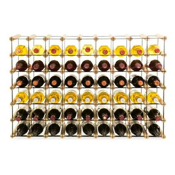 Modulares Weinregal VINOTECA MOD METAL 62,5x92,5x24,5cm 9x6 Flaschen Natur - 