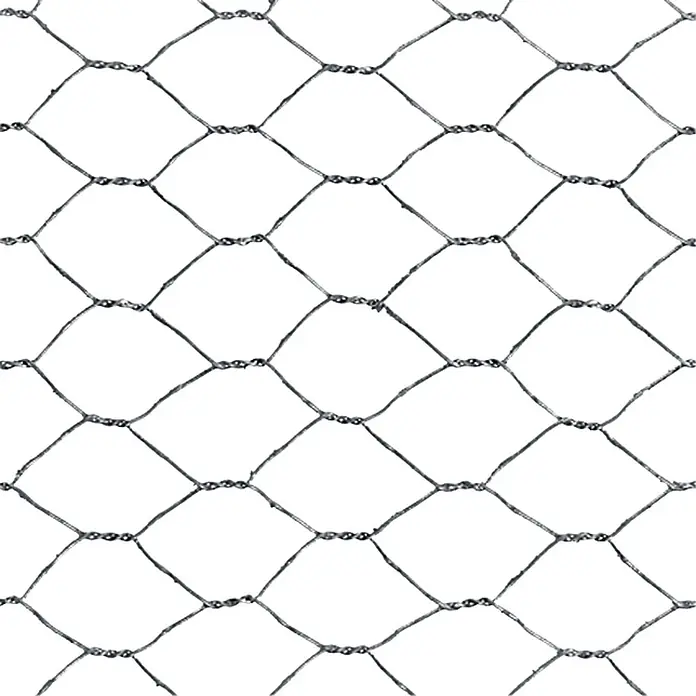 Stabilit Drahtgeflecht - 10 x 0,5 m, Maschenweite: 25 mm, Silber, Verzinkt - Detailaufnahme