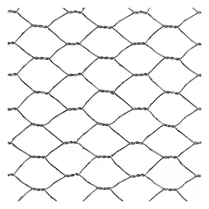 Stabilit Drahtgeflecht - 10 x 0,5 m, Maschenweite: 25 mm, Silber, Verzinkt