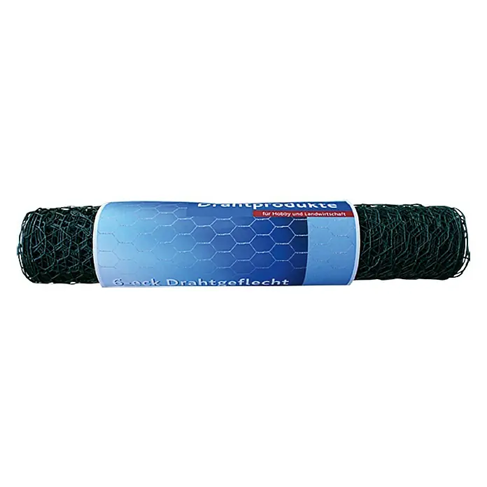 Stabilit Drahtgeflecht - Länge: 10 m, Maschenweite: 13 mm - Eine Rolle grüner Sechseck-Drahtgeflecht, ideal für Hobbygärtner und Landwirtschaft, bietet vielseitige Anwendungsmöglichkeiten im Garten.