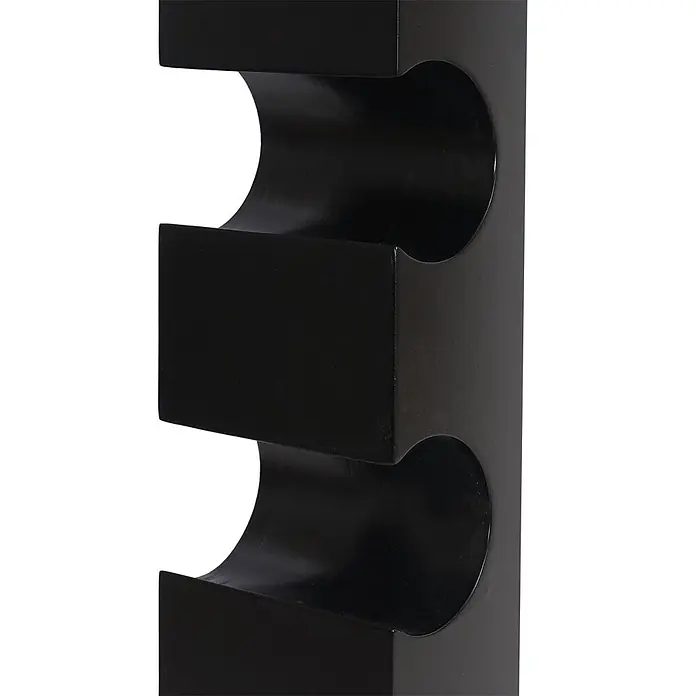 Weinregal für 5 Flaschen 99x13x9cm Schwarz Flaschenregal Wandregal - 