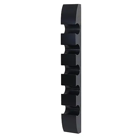 Weinregal für 5 Flaschen 99x13x9cm Schwarz Flaschenregal Wandregal