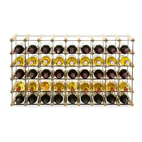 Modulares Weinregal VINOTECA MOD METAL 52,5x92,5x24,5cm 9x5 Flaschen Natur