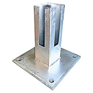 Hadra Pfostenträger (Metall, Passend für: 60 x 60 mm Zaunpfosten)