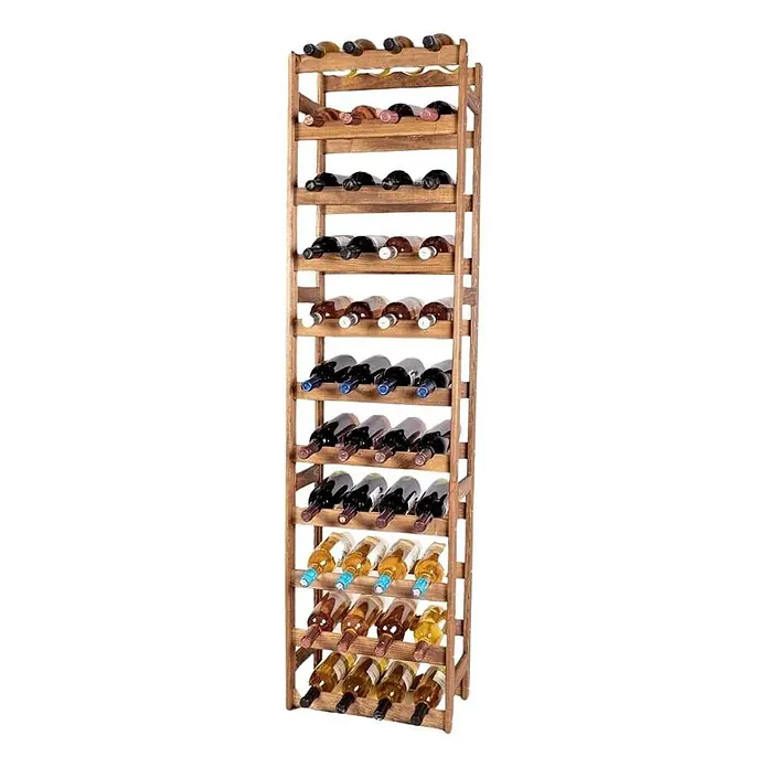 Weinregal PINOTWINE 166x41,2x25cm 44 Flaschen Braun geölt - 