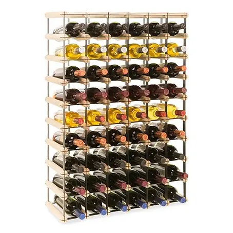 Modulares Weinregal VINOTECA MOD METAL 92,5x62,5x24,5cm 6x9 Flaschen Natur