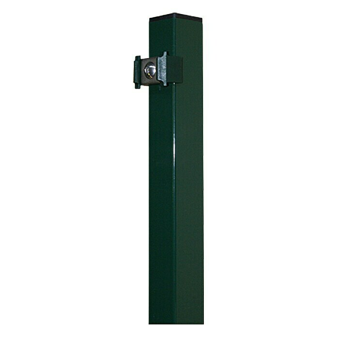 Hadra Afrasteringspaal (4 x 4 x 125 cm, Staal, Groen)