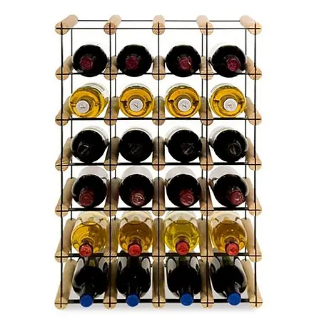 Modulares Weinregal VINOTECA MOD METAL 62,5x42,5x24,5cm 4x6 Flaschen Natur