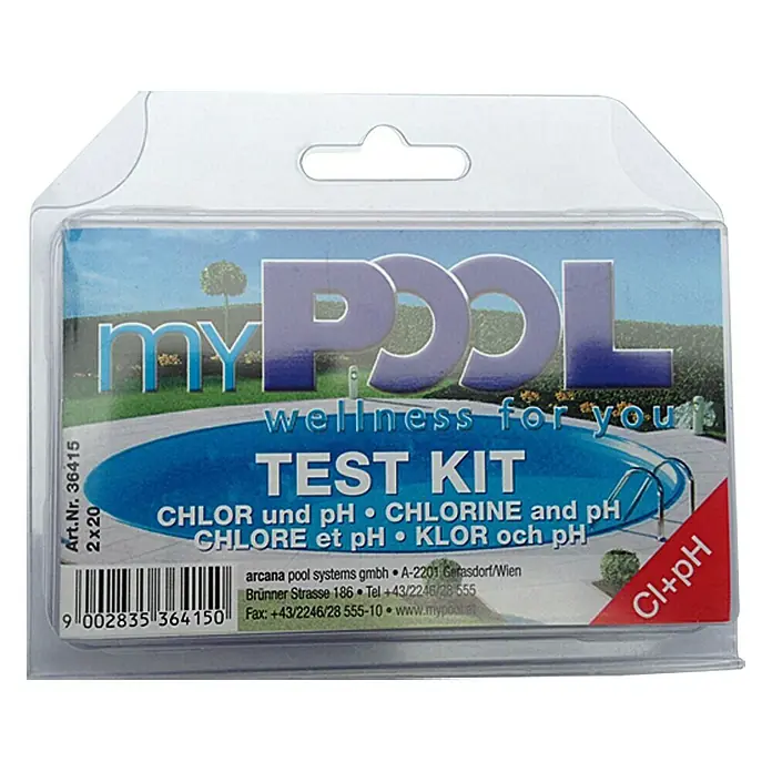 myPool Chlor- & pH-Testgerät - Geeignet für: Pools - My Pool Testkit für Chlor und pH-Wert, Wellness für Ihren Pool. Einfache Anwendung für optimale Wasserqualität.
