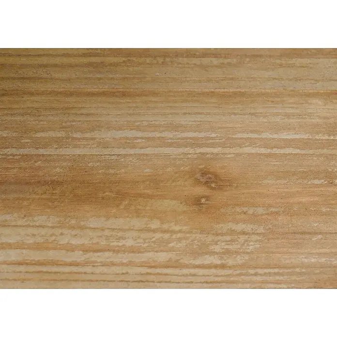 Regal 72x119x40cm Massiv-Holz Industrial MVG Natur Metall-Optik Wohnregal -  - Hellbraune Holzoberfläche mit horizontaler Maserung und feinen Ästen.