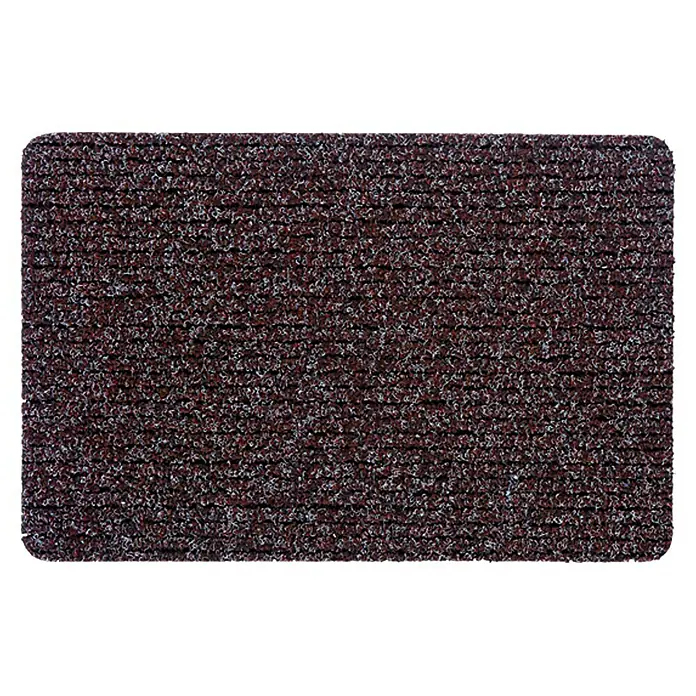 Astra Estera atrapapolvo - Multicolor, 70 x 40 cm, Plástico - Un felpudo rectangular con esquinas redondeadas y un patrón moteado en tonos marrones, grises y rojos.