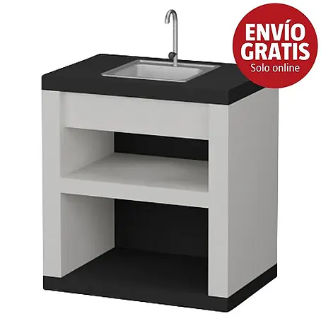 Sotnas Mesa de barbacoa para barbacoa Faro con fregadero