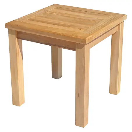 Quadratischer Beistelltisch aus Teakholz 45cm JAVA
