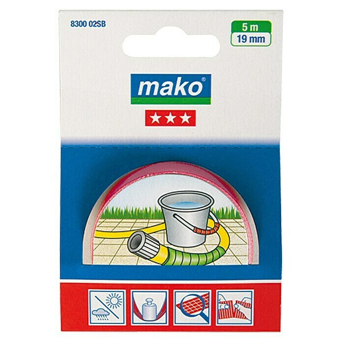 Mako Super-Kraftband (Rot, 5 m x 19 mm)