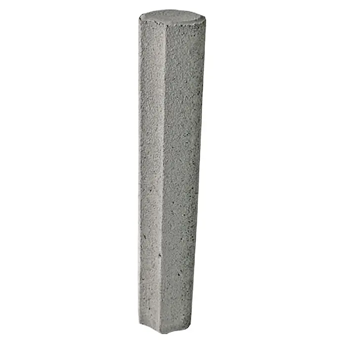 EHL Verbundpalisade - Ø x H: 10 x 60 cm, Grau, Beton - Betonsäule mit sechseckigem Querschnitt und abgerundeter Oberseite. Ideal als Dekoration oder als Teil einer Struktur.