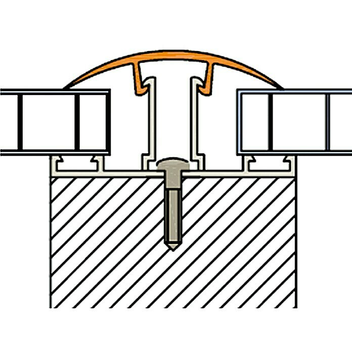 Varioprofilsprosse (Mittelsystem, Geeignet für: Stegplatten 8 - 16 mm, 250 x 0,6 cm)
