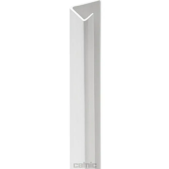 Catnic Trockenbau-Einfassprofil - 2,5 m x 19,5 mm x 12,5 mm, Kunststoff - Weiße Eckleiste, ideal zum Schutz und zur optischen Aufwertung von Ecken. Das schlichte Design passt zu vielen Einrichtungsstilen.
