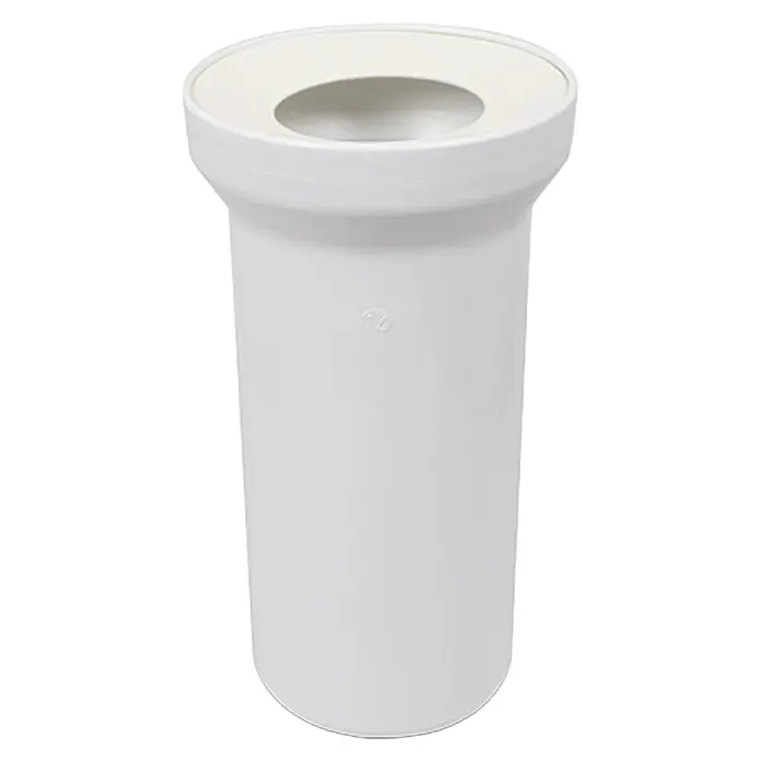 Admiral WC-Anschlussstutzen - Länge: 25 cm, Weiß - Vorderansicht