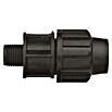 HDPE-Übergangsstück (Durchmesser: 32 mm, Außengewinde: 1″, Polyethylen)