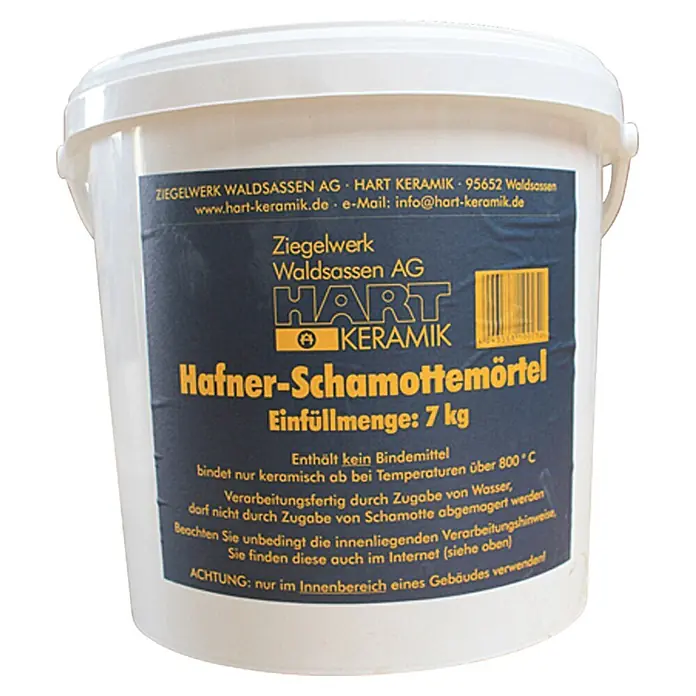 Schamottsteinmörtel - 7 kg - Vorderansicht