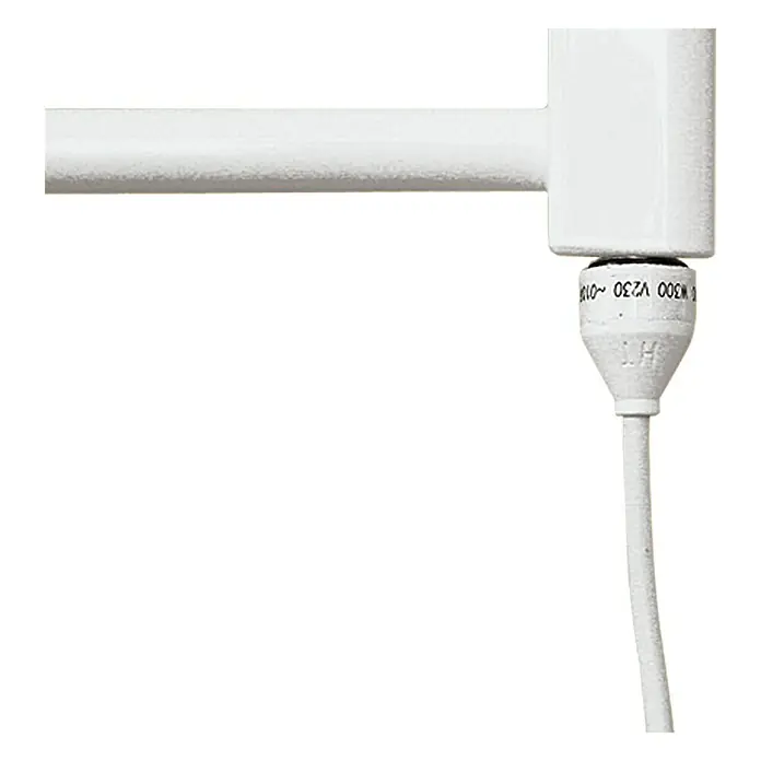 Heizstab - 300 W, Stecker - Nahaufnahme einer weißen LED-Lampe an einer Halterung, ideal für moderne Beleuchtungslösungen.