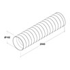 Air-Circle PVC-Schlauch (Ø x L: 100 mm x 2 m, Max. Luftleistung: 300 m³/h)