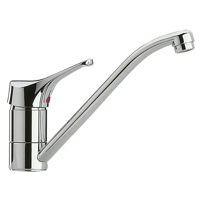 Camargue Spültischarmatur Attica - Chrom, Glänzend, Schwenkbar - Glänzender Wasserhahn aus Chrom, ideal für Küche oder Bad, mit elegantem Design und einfacher Bedienung für den täglichen Gebrauch.