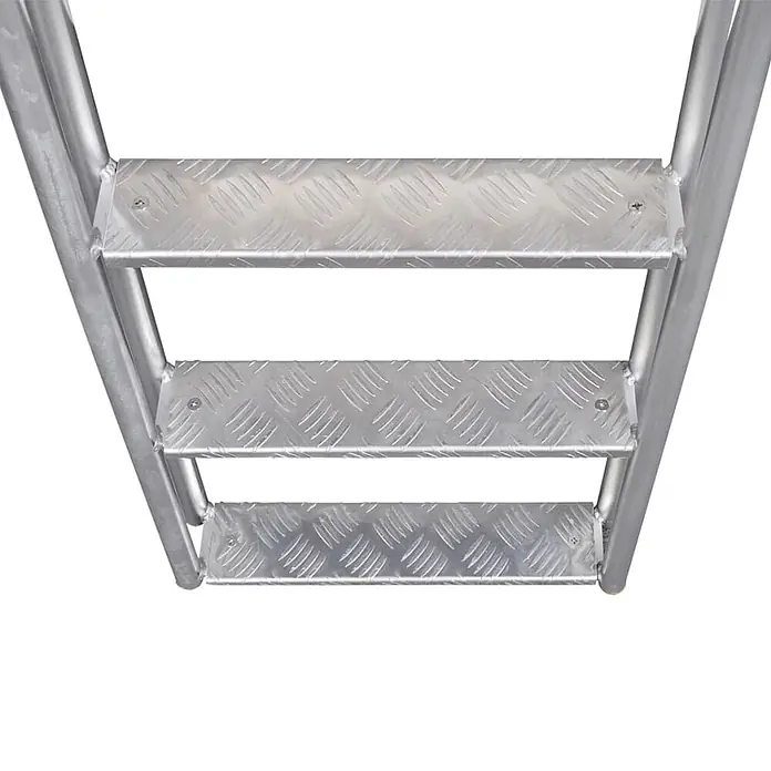 vidaXL Steg /Poolleiter 4 stufig Aluminium 167 cm - 