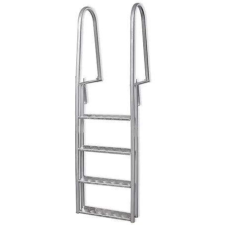 vidaXL Steg /Poolleiter 4 stufig Aluminium 167 cm