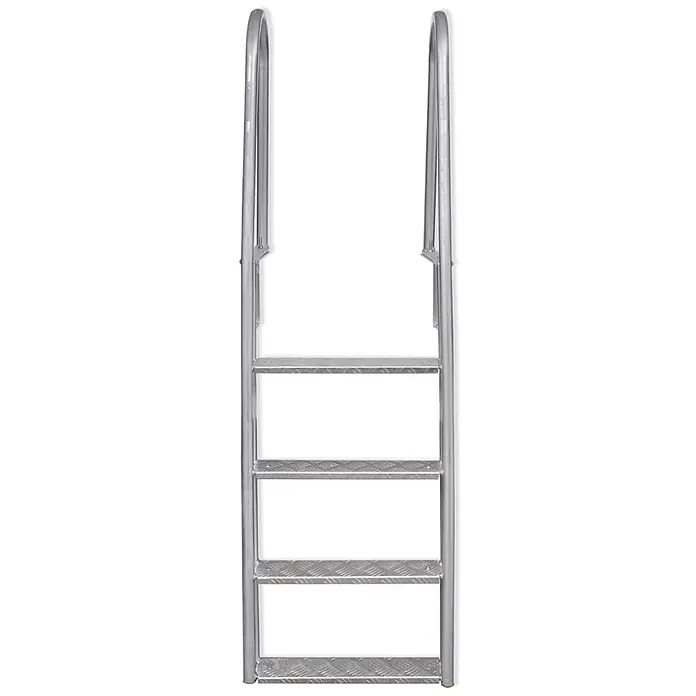 vidaXL Steg /Poolleiter 4 stufig Aluminium 167 cm - 