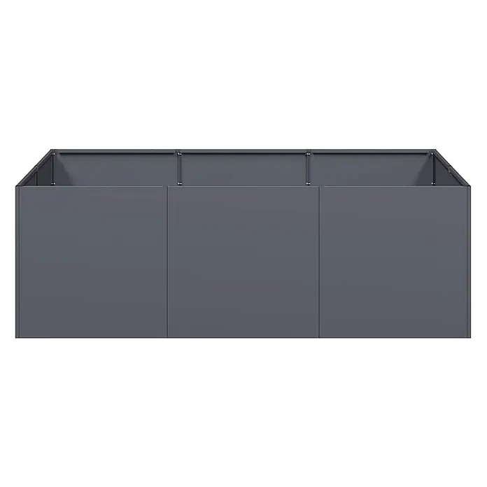 vidaXL Pflanzkübel Anthrazit 120x80x40 cm Stahl - 
