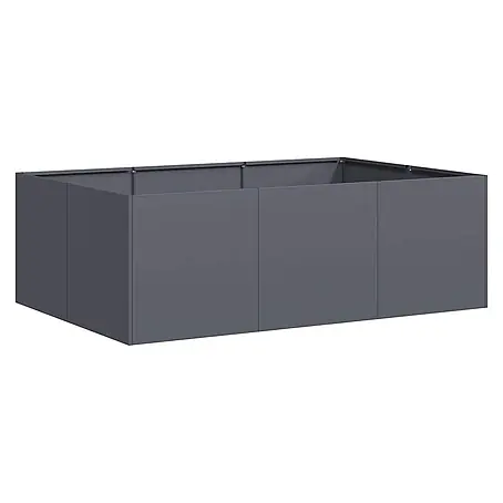 vidaXL Pflanzkübel Anthrazit 120x80x40 cm Stahl