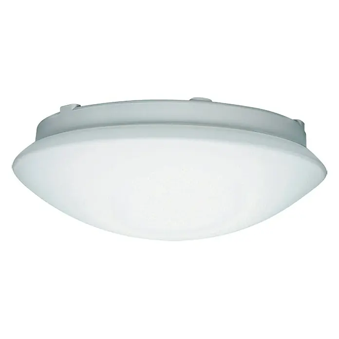 Steinel Sensor-Wand- & Deckenleuchte RS 16 L weiß - 60 W, L x B x H: 27,5 x 27,5 x 9,5 cm, Weiß, E27 - Deckenleuchte mit grauem Rand und weißem, gewölbtem Diffusor. Praktische Leuchte für Flur, Bad oder Küche.