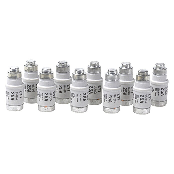 ASS Neozed-Sicherung (25 A, 400 V/AC, 250 V/DC, D02, E18, 10 Stk.)