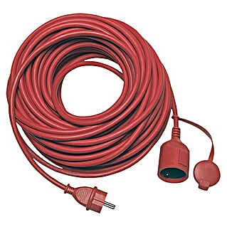 Gumeni produžni kabel (25 m, IP44, Crvene boje, H05RR-F, Broj parica: 3, 1,5 mm²)